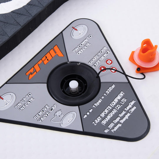 ZRAY SUP All Around Advanced X0 Stand Up Paddle Board 275x76x13 cm Komplettset orange