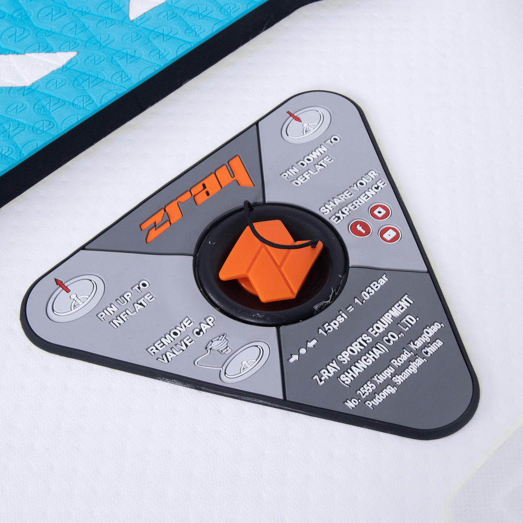 ZRAY SUP All Around Advanced X2 Stand Up Paddle Board 330x81x15 cm Komplettset blau - Zray.Store