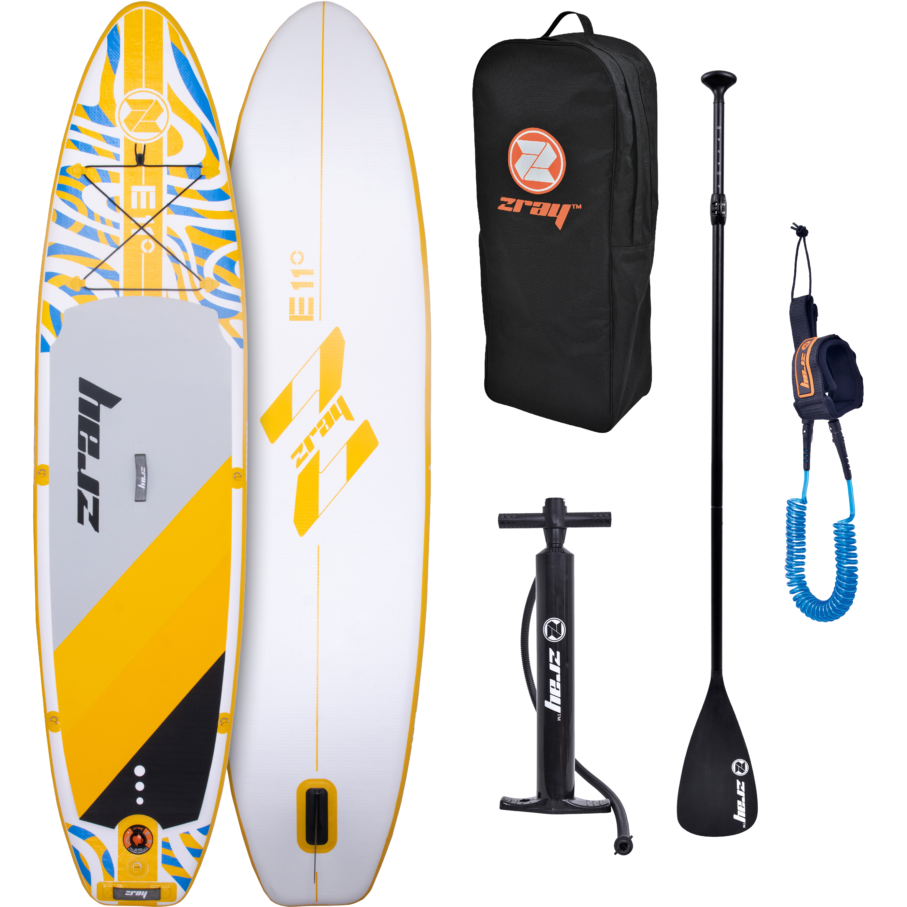 サーフィン Zray fishing SUP 11&#39; Amazon | Zray フィッシングSUPセット ライトグリーン 27379