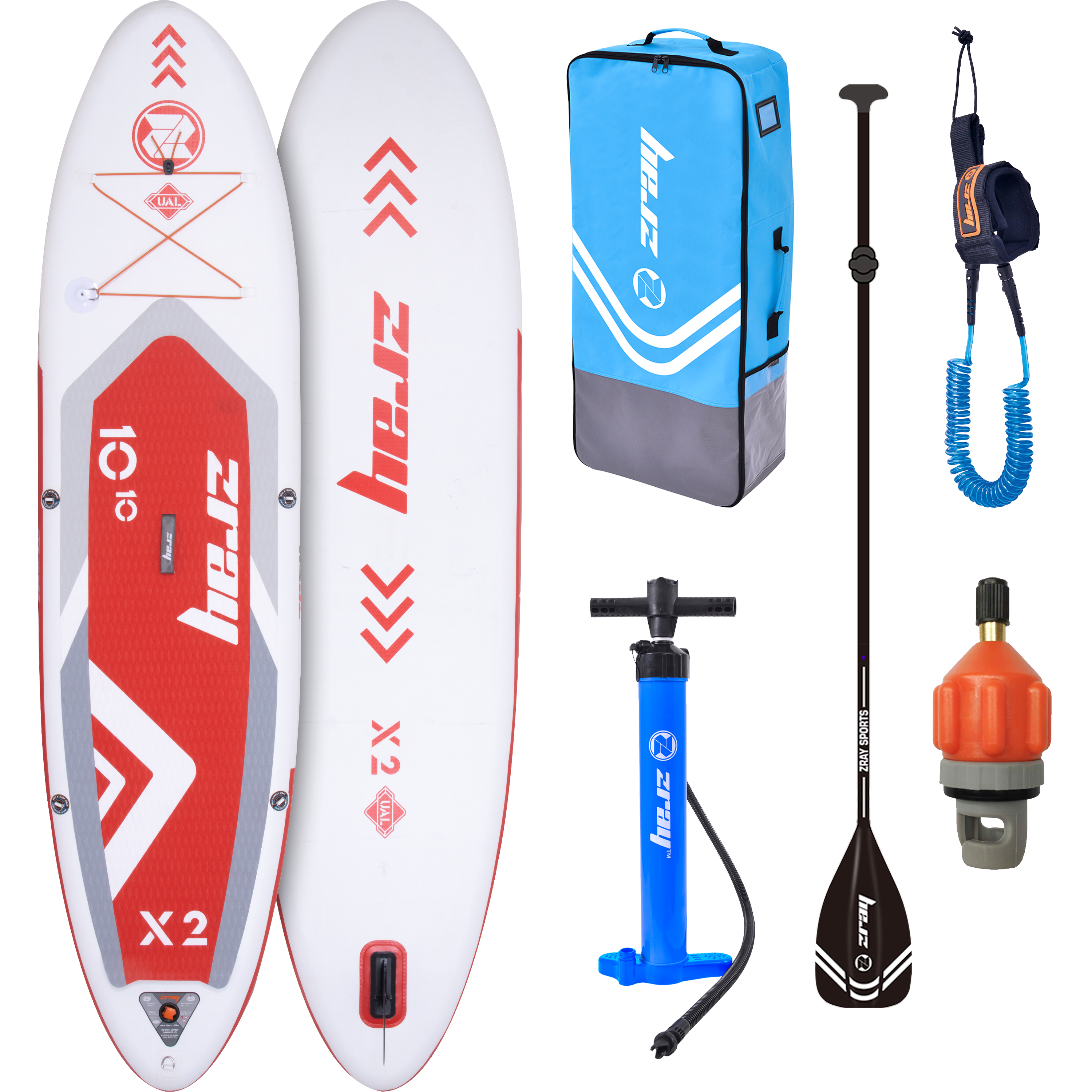 Zray SUP　X2-34086 SUPｾｯﾄ(21) ZRAY X2 SUP Complete Set – Inflatable Paddleboard for