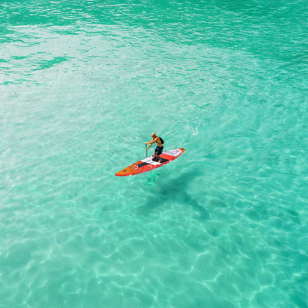 ZRAY SUP Racing R1 Rapid Stand Up Paddle Board 381x76x15 cm complete set red