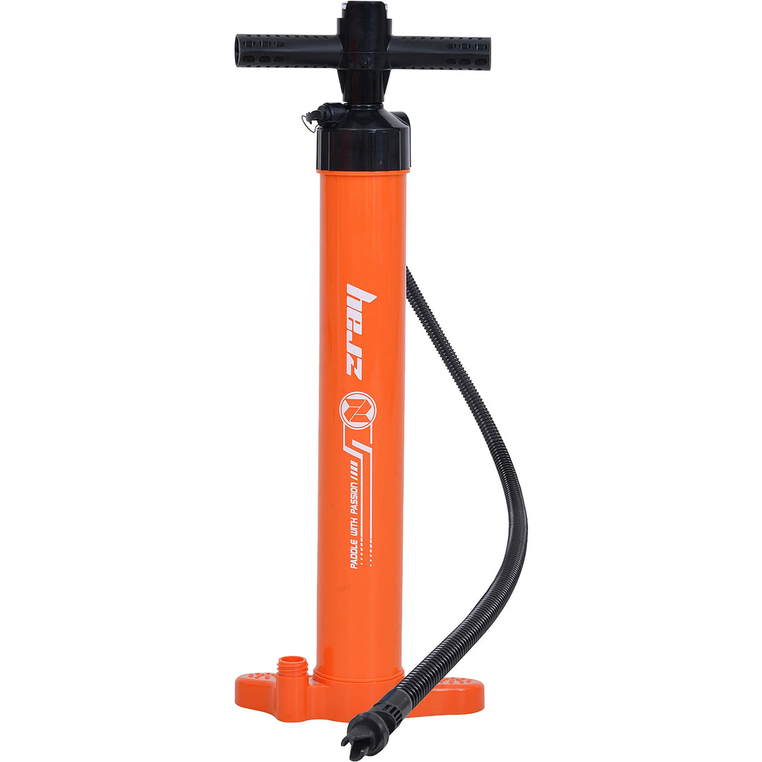 ZRAY SUP Zubehör Doppelhub Pumpe für Stand Up Paddle Board & Kajak mit Manometer 19psi orange - Zray.Store