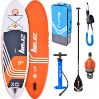 ZRAY SUP All Around Advanced X0 Stand Up Paddle Board 275x76x13 cm Komplettset orange