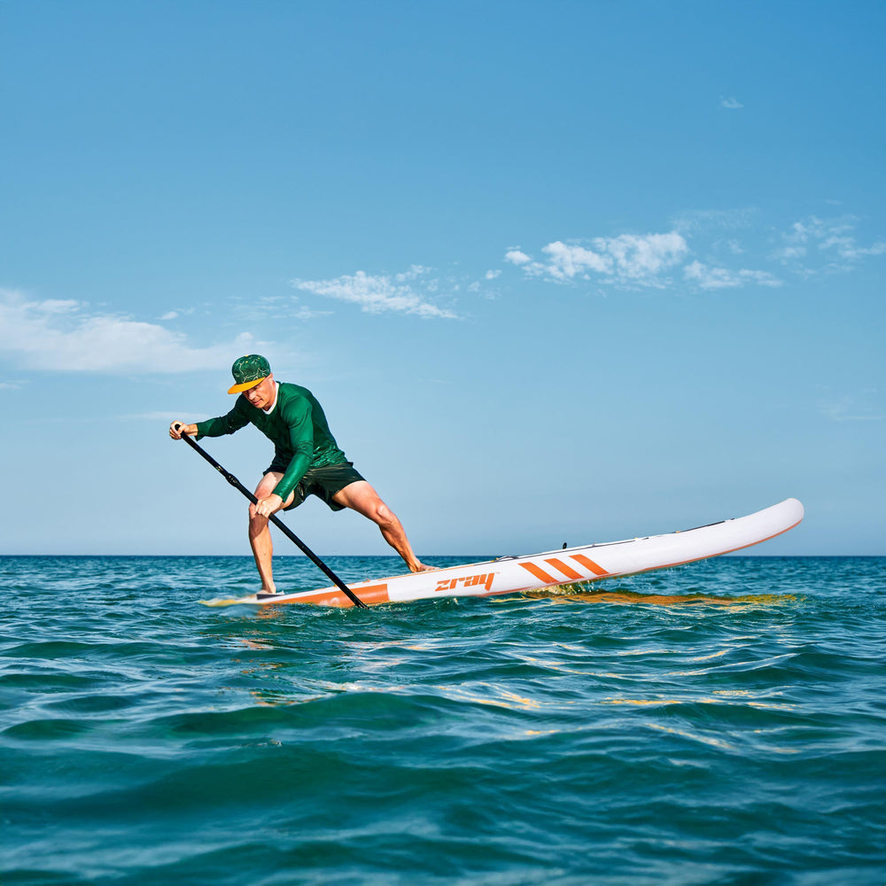 ZRAY SUP All Around Advanced X0 aufblasbares Stand Up Paddle Board 275x76x13cm Komplettset orange