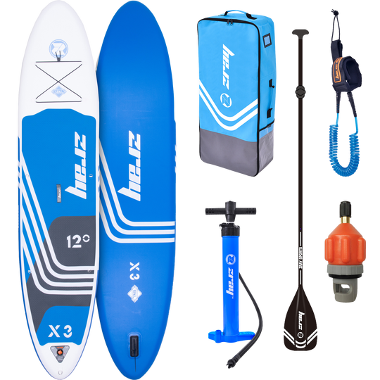ZRAY SUP All Around Advanced X3 Stand Up Paddle Board 365x81x15 cm complete set dark blue