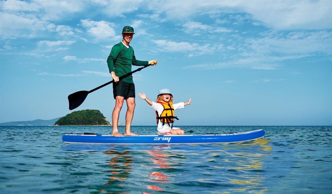 ZRAY SUP Zubehör 2 in 1 Doppel Paddel für Stand Up Paddle Board & Kajak