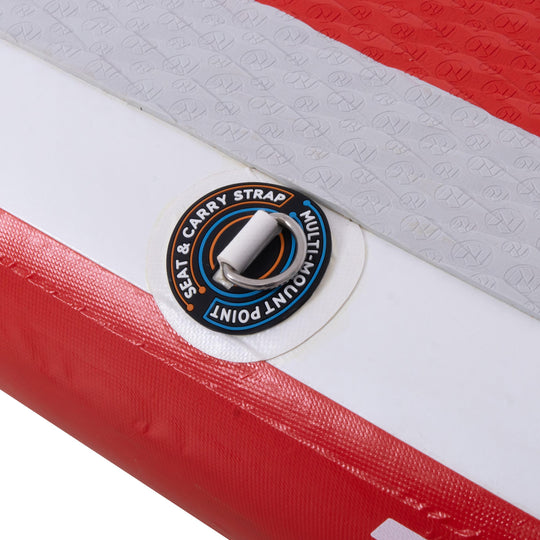 ZRAY SUP All Around Advanced X2 aufblasbares Stand Up Paddle Board 330x81x15cm Komplettset rot