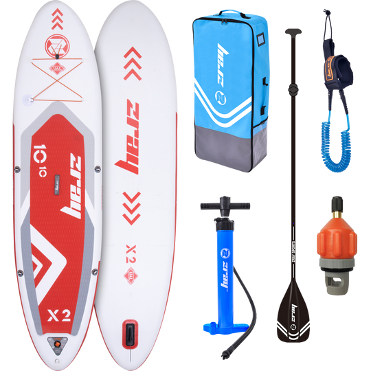 ZRAY SUP All Around Advanced X2 Stand Up Paddle Board 330x81x15 cm complete set red