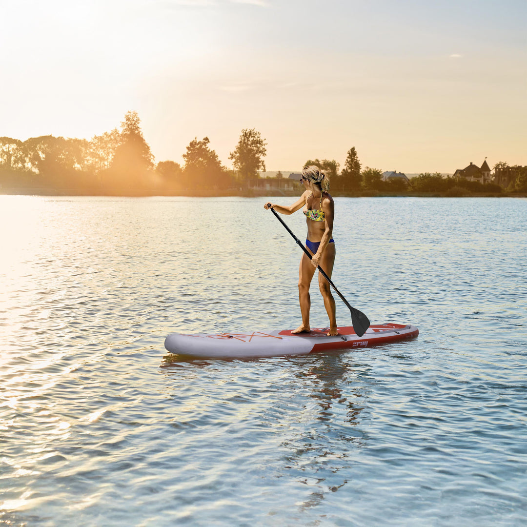 ZRAY SUP All Around Advanced X2 aufblasbares Stand Up Paddle Board 330x81x15cm Komplettset rot