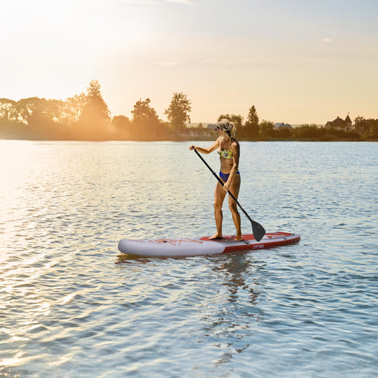 ZRAY SUP All Around Advanced X2 aufblasbares Stand Up Paddle Board 330x81x15cm Komplettset rot