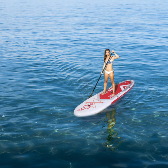 ZRAY SUP All Around Advanced X2 aufblasbares Stand Up Paddle Board 330x81x15cm Komplettset rot