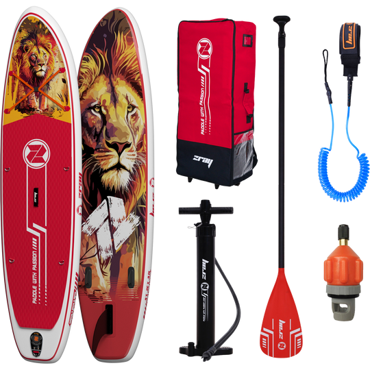 ZRAY SUP All Around Art ArtLeo Stand Up Paddle Board 320x81x15 cm complete set red