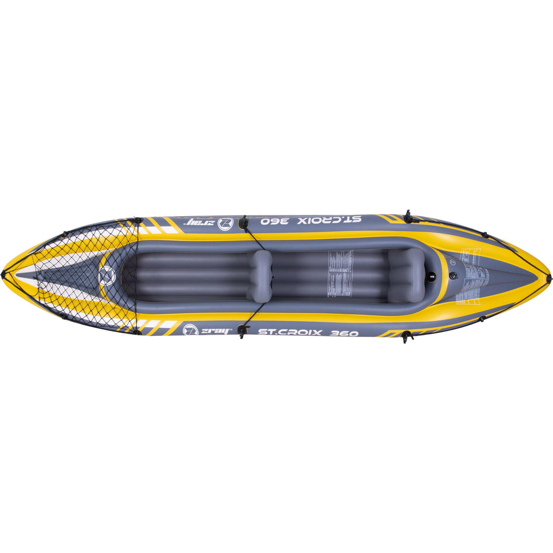 ZRAY Kajak ST.CROIX 360 für 2 Personen 350x78x52cm inklusive Pumpe, Paddel und Tragetasche