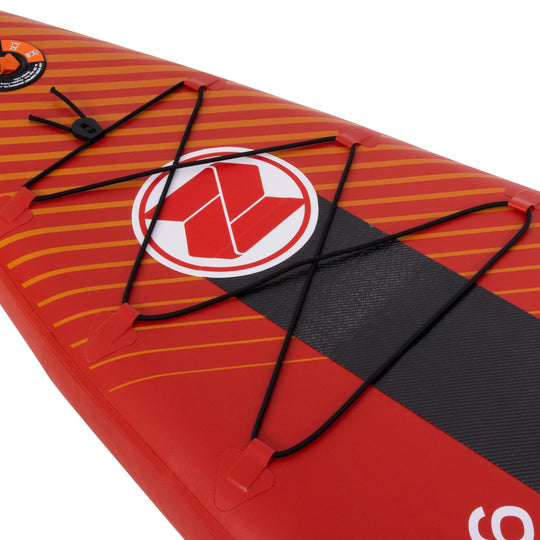ZRAY SUP Racing R1 Rapid aufblasbares Stand Up Paddle Board 381x76x15cm Komplettset rot